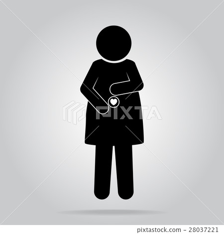 Pregnant woman icon Pregnant woman icon 28037221