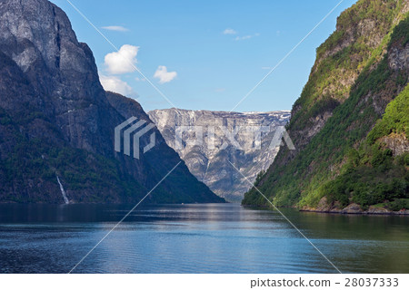 Naeroyfjorden in Norway. 28037333