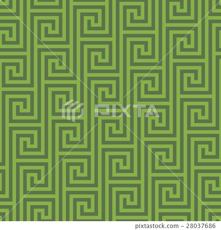 Greenery Classic meander seamless pattern. Greenery Classic meander seamless pattern. 28037686