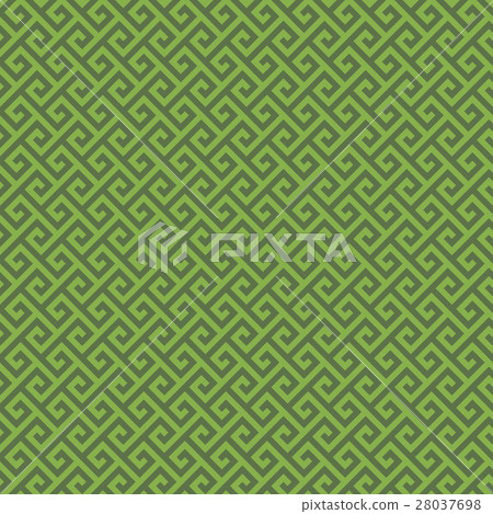 Greenery Classic meander seamless pattern. Greenery Classic meander seamless pattern. 28037698