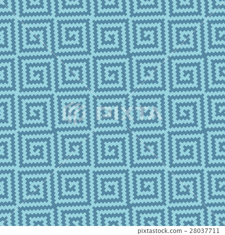 Meander Pixel Art Seamless Pattern. Meander Pixel Art Seamless Pattern. 28037711