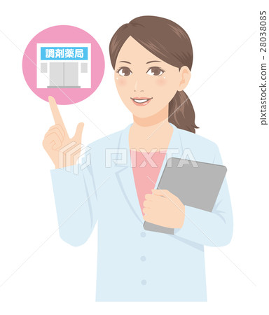White woman female doctor pharmacist 28038085