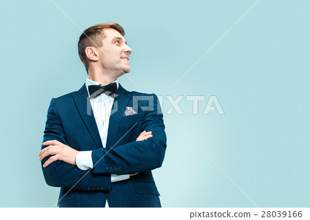 Portrait of handsome and elegant business man 28039166