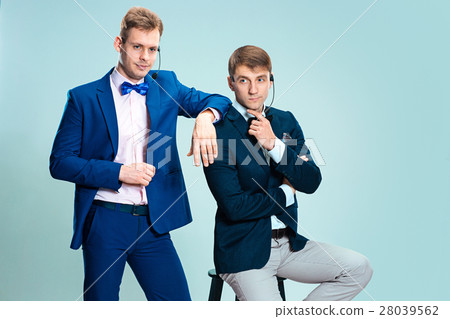 Portrait of a handsome customer service operator Portrait of a handsome customer service operator 28039562