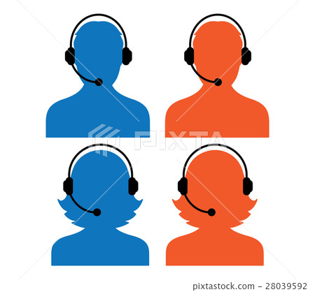 Call Center Icon Set 28039592