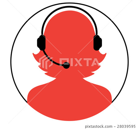 Call Center Woman Icon Call Center Woman Icon 28039595