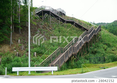 Tsunami evacuation staircase Disaster area 28042152