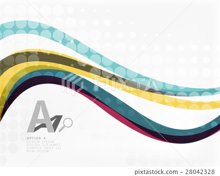 Vector abstract wave lines background 28042328