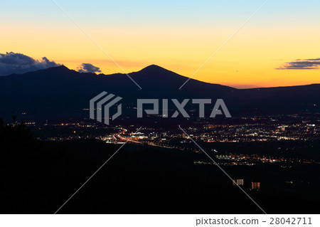 Mt. Aitaka at dusk 28042711