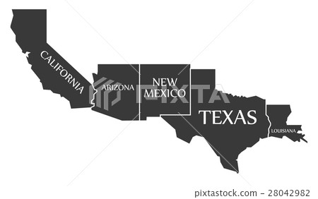 California Arizona New Mexico Texas Louisiana Map California Arizona New Mexico Texas Louisiana Map 28042982