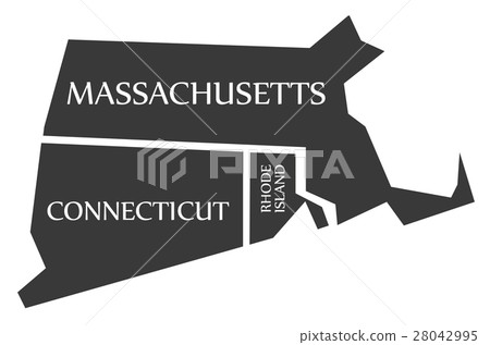 Massachusetts - Connecticut - Rhode Island Map 28042995