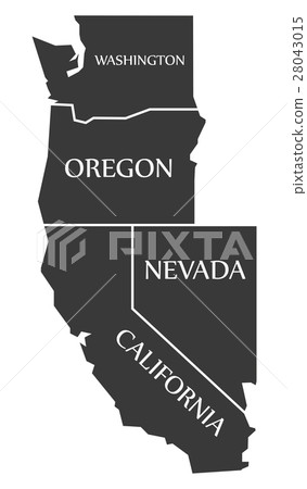 Washington - Oregon - Nevada - California Map Washington - Oregon - Nevada - California Map 28043015