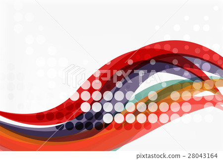 Vector dotted wave template Vector dotted wave template 28043164