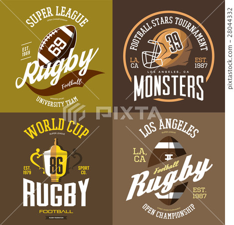 Ball and helmet for rugby or american football 28044332