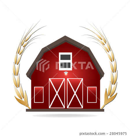 Barn icon , Building ivon vector illustration 28045975