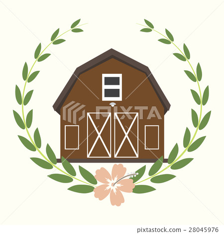 Barn icon, Building icon vector illustration 28045976