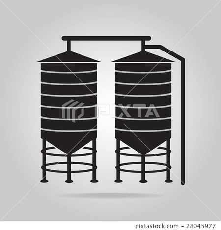 Agricultural silo icon 28045977