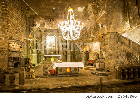 Chapel in the main hall in the Wieliczka Chapel in the main hall in the Wieliczka 28046860