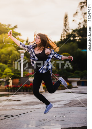 technology, communication people concept - smiling technology, communication people concept - smiling 28047674