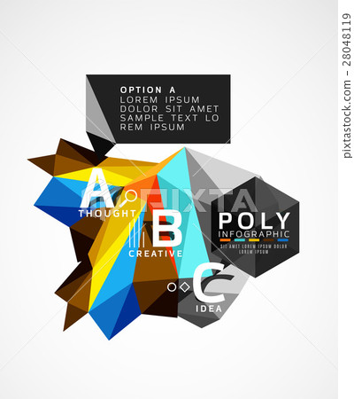 Triangle modern info banner Triangle modern info banner 28048119