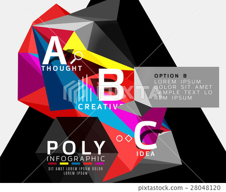 Triangle modern info banner Triangle modern info banner 28048120