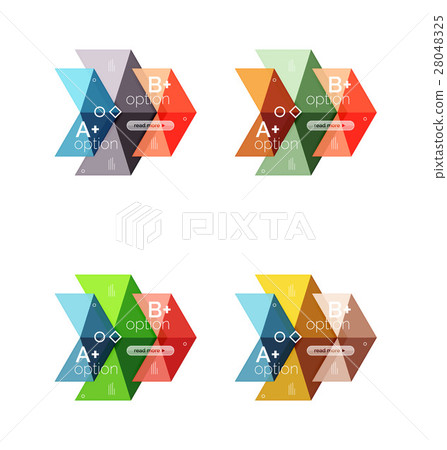 Vector arrow option infographic templates set Vector arrow option infographic templates set 28048325