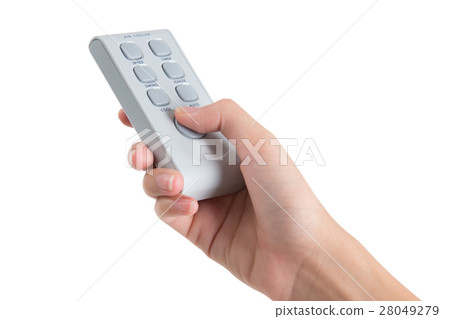 woman hand holding remote control. woman hand holding remote control. 28049279