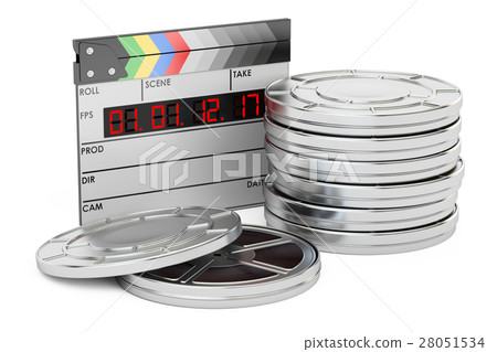 cinema and cinematography concept, 3D rendering cinema and cinematography concept, 3D rendering 28051534