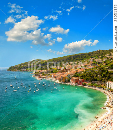 Mediterranean sea. French riviera France. Blue sky 28051573