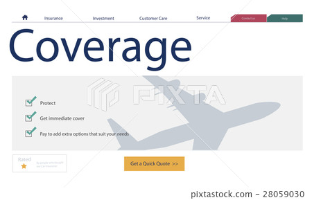 Travel Aviation Insurance Website Concept Travel Aviation Insurance Website Concept 28059030