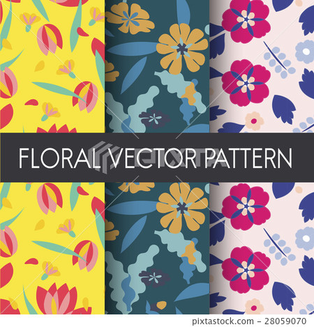 Floral Vector Pattern Design Illustration 28059070