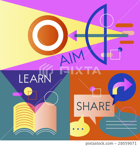 Icon Business Vector Set Colorful 28059071