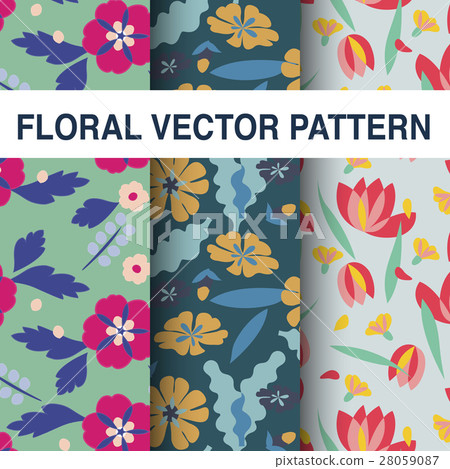 Floral Vector Pattern Design Illustration Floral Vector Pattern Design Illustration 28059087
