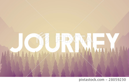 Journey Adventure Destination Landscape Vector 28059230