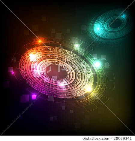Abstract background with colorful technology Abstract background with colorful technology 28059341