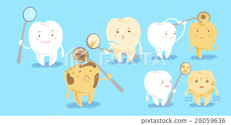 healthy tooth with decay 28059636