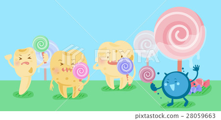 cartoon decay tooth problem 28059663