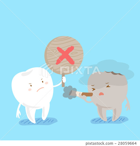 tooth with refusal to smoke 28059664