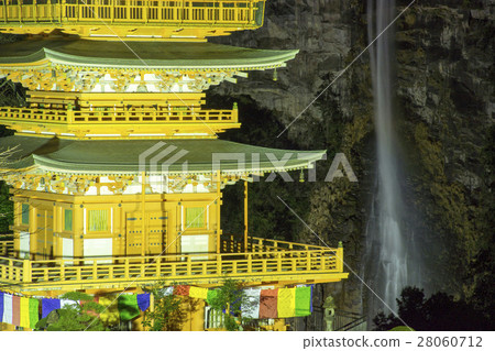 Aoigori Temple Mie Tower Nachi Otaki Light Up 28060712