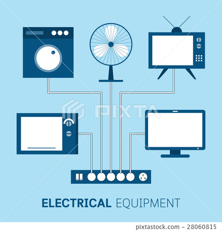 Set of home electrical equipment. Set of home electrical equipment. 28060815