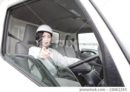 女性卡車司機圖像 28062265