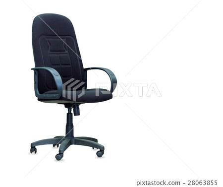 The black office chair. Isolated 28063855