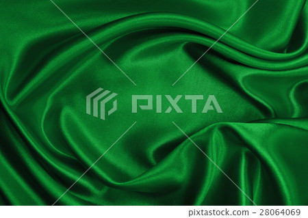 Smooth elegant green silk or satin luxury cloth 28064069