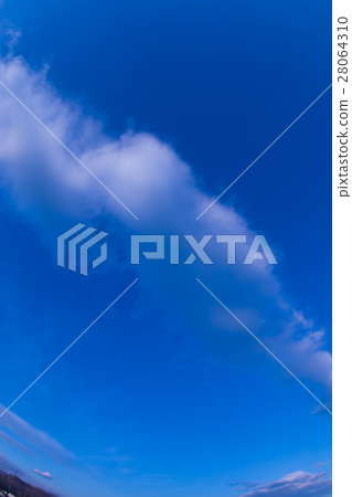 Sky and clouds in January (vertical) 28064310