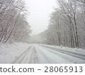 Snow-covered road  28065913