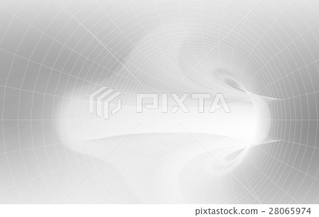 White tunnel interior with soft light 28065974