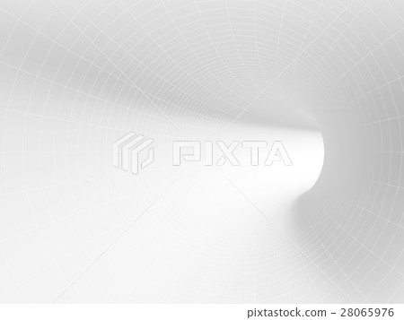 Turning tunnel interior 3 d render Turning tunnel interior 3 d render 28065976