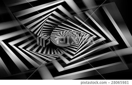 Abstract black and white spirals pattern Abstract black and white spirals pattern 28065981