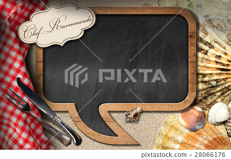 Chef Recommends - Blackboard for Seafood Menu 28066176