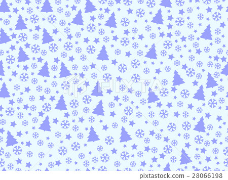 Seamless pattern. Christmas trees and snowflakes - Stock Illustration ...
